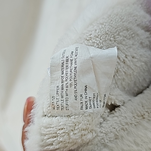 CAT & JACK | Unicorn Slippers, Faux Fur, Colorful - Picture 9 of 9